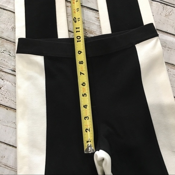 BCBGMAXAZRIA Black white stripe Sasha leggings size xs - Picture 7 of 8